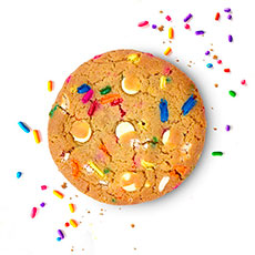 BX8-BSG - 1 Dozen Birthday Sprinkles Gourmet Cookies